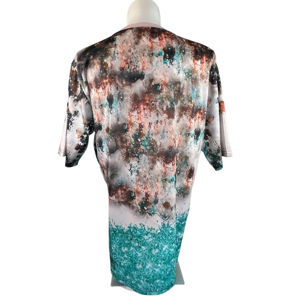 New Western Christian Cross Crucifix T-Shirt Top 2X Sunflower Cowhide - Picture 5 of 8